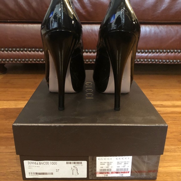 Gucci Vernice Crystal Patent Leather Pump - Picture 5 of 9